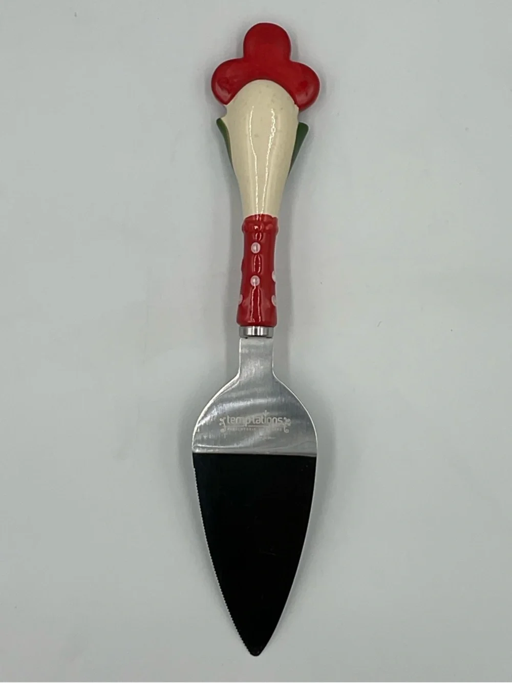 TEMPTATIONS by Tara Cherry Ceramic Pie/Pastry Server